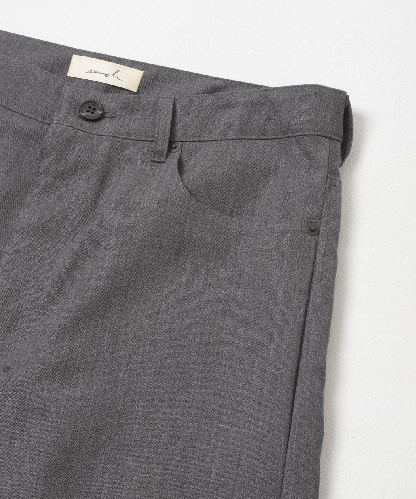 semoh WOOL FIVE POCKET PANTS