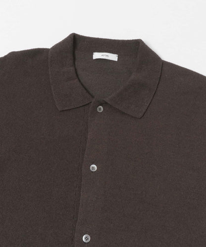 ATON C/W BOUCLE POLO CARDIGAN 針織開衫