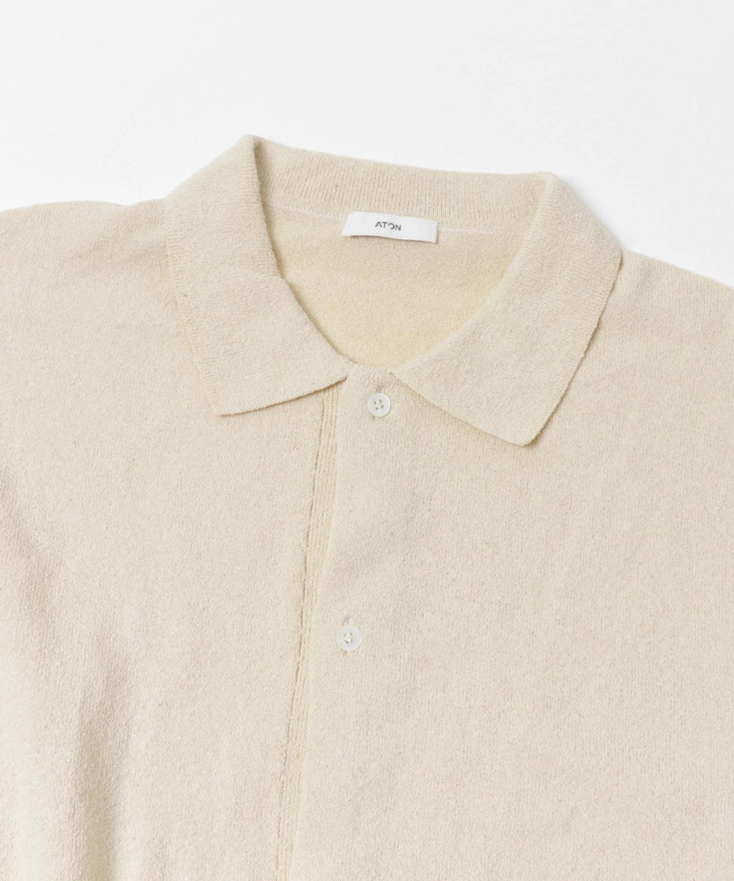 ATON C/W BOUCLE POLO CARDIGAN 針織開衫