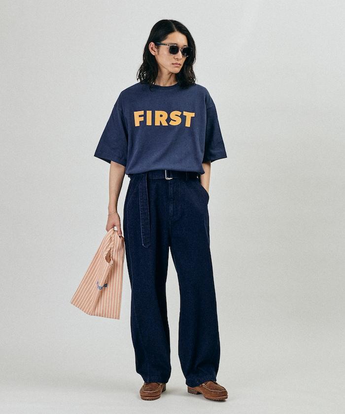 BELTED WIDE DENIM 腰帶設計闊腿牛仔褲