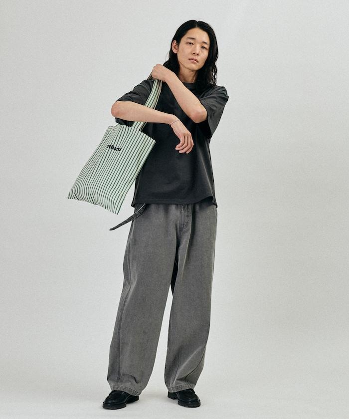 BELTED WIDE DENIM 腰帶設計闊腿牛仔褲