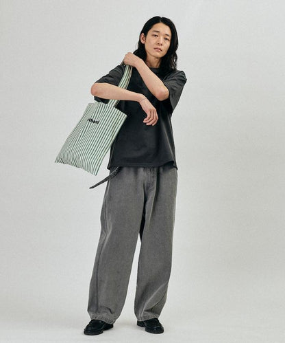 BELTED WIDE DENIM 腰帶設計闊腿牛仔褲