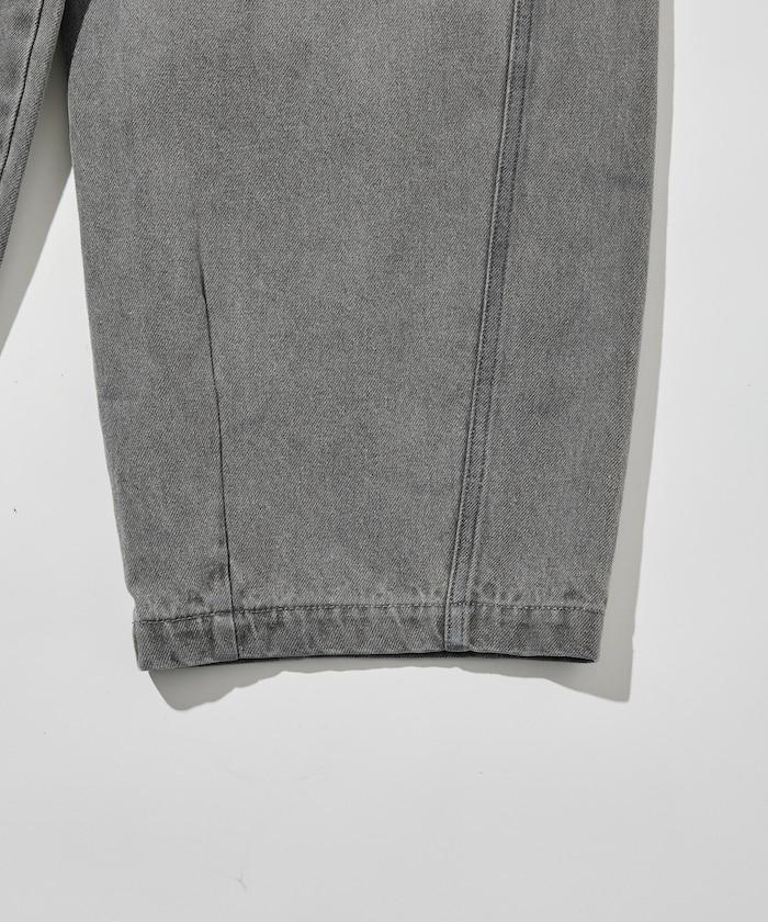 BELTED WIDE DENIM 腰帶設計闊腿牛仔褲