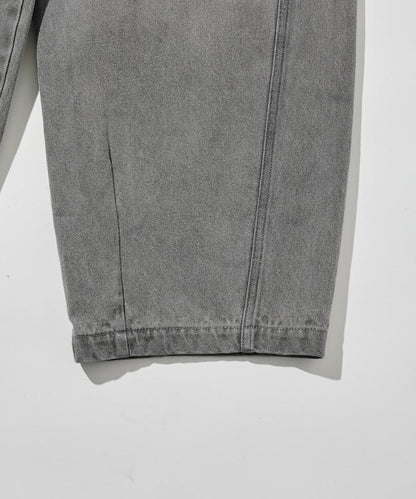 BELTED WIDE DENIM 腰帶設計闊腿牛仔褲
