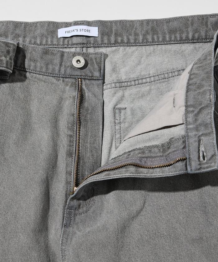 BELTED WIDE DENIM 腰帶設計闊腿牛仔褲
