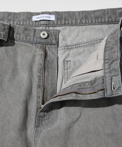 BELTED WIDE DENIM 腰帶設計闊腿牛仔褲