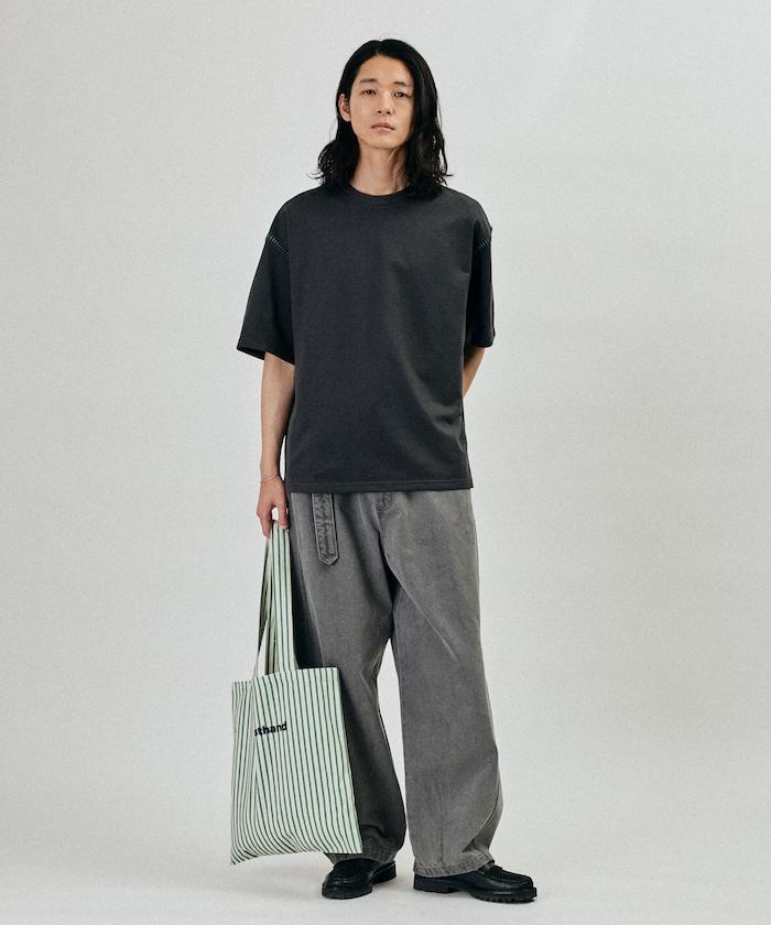 BELTED WIDE DENIM 腰帶設計闊腿牛仔褲