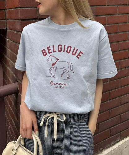 GEVACO 馬匹印花 TEE T恤