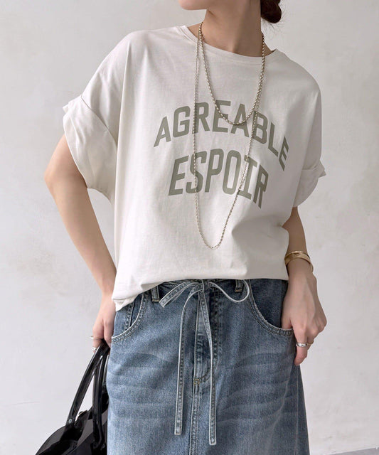 AGREABLE logo TEE 短袖T恤