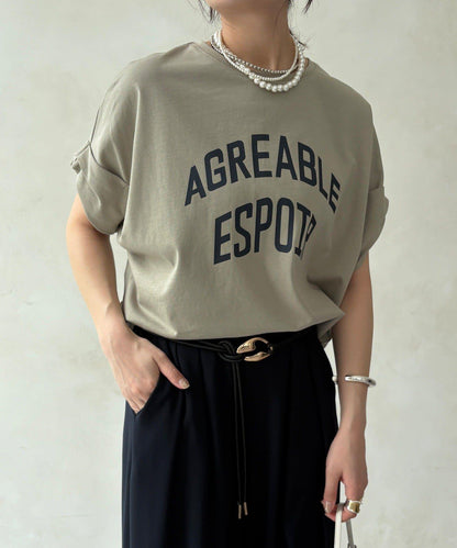 AGREABLE logo TEE 短袖T恤
