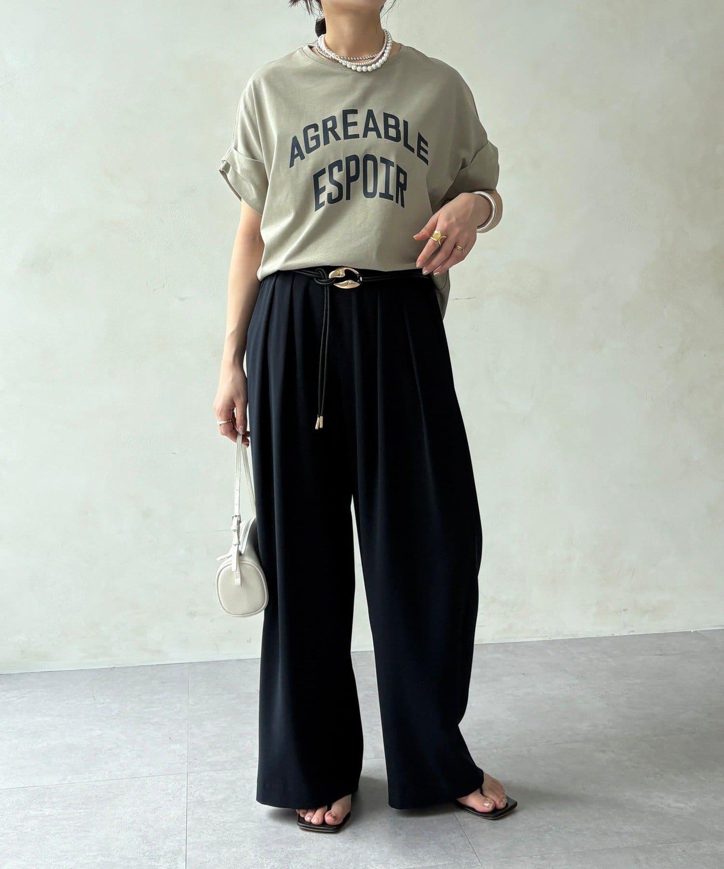 AGREABLE logo TEE 短袖T恤