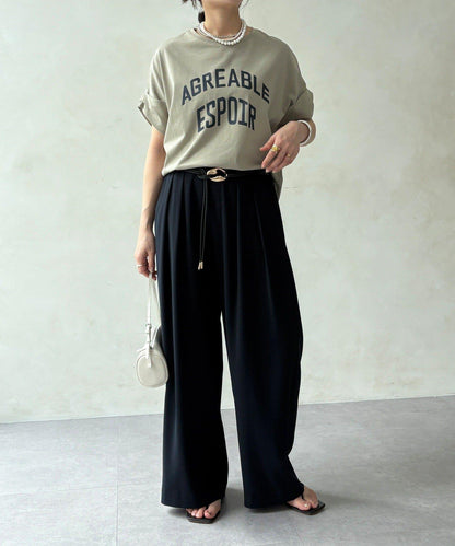 AGREABLE logo TEE 短袖T恤