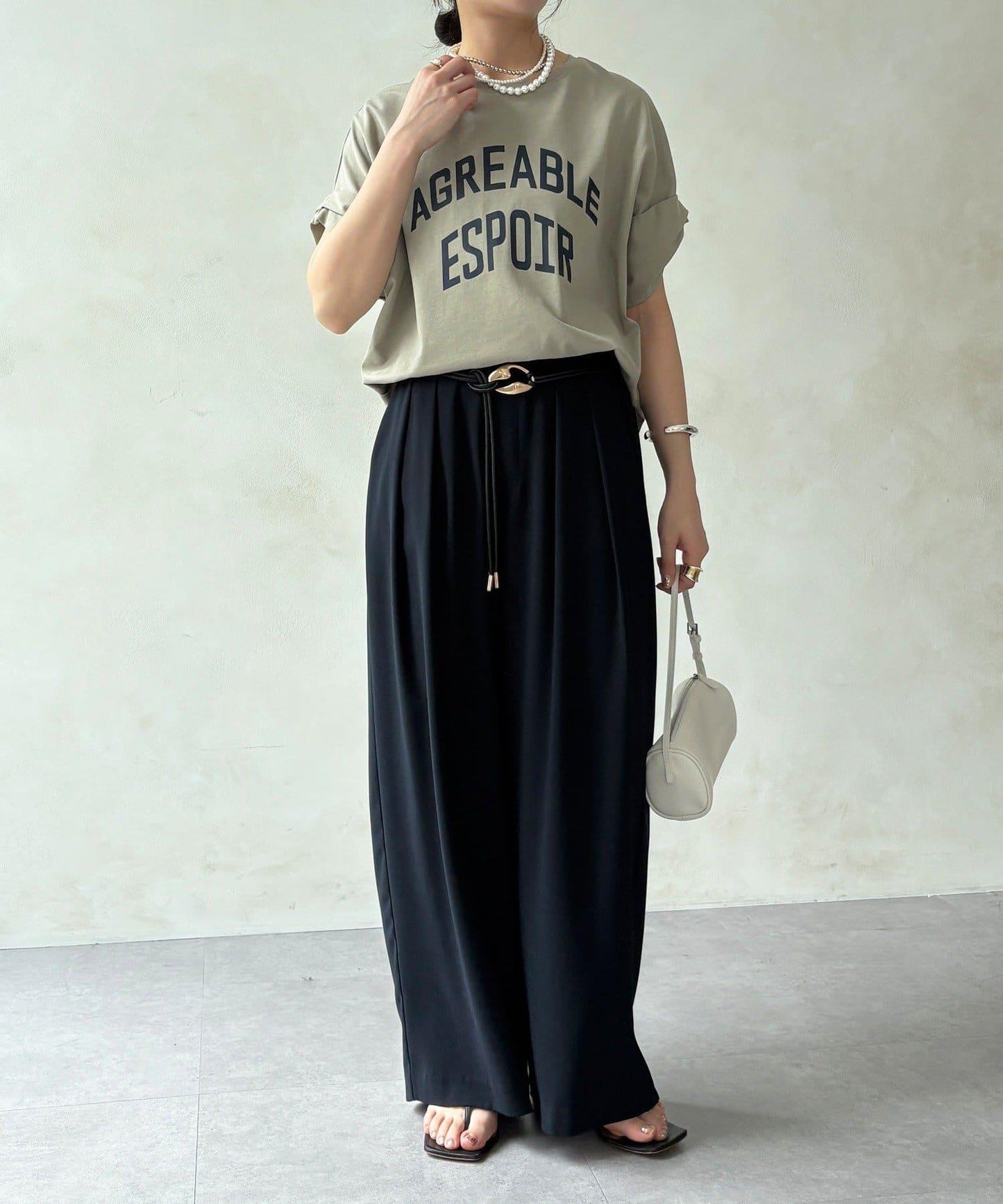 AGREABLE logo TEE 短袖T恤