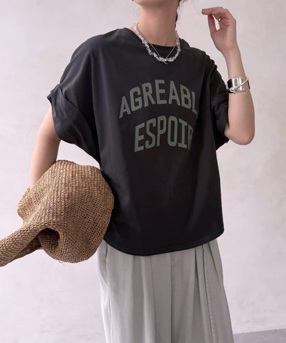 AGREABLE logo TEE 短袖T恤