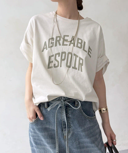 AGREABLE logo TEE 短袖T恤