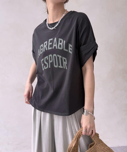 AGREABLE logo TEE 短袖T恤