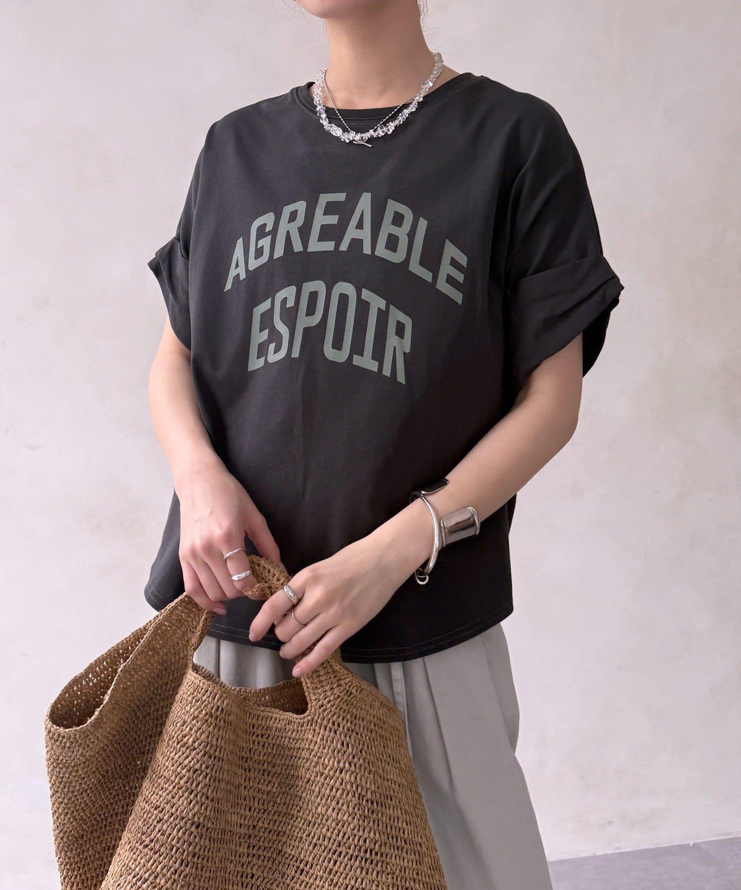 AGREABLE logo TEE 短袖T恤
