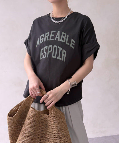 AGREABLE logo TEE 短袖T恤