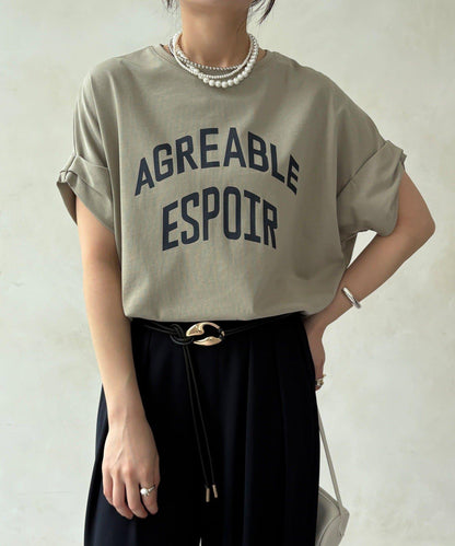 AGREABLE logo TEE 短袖T恤