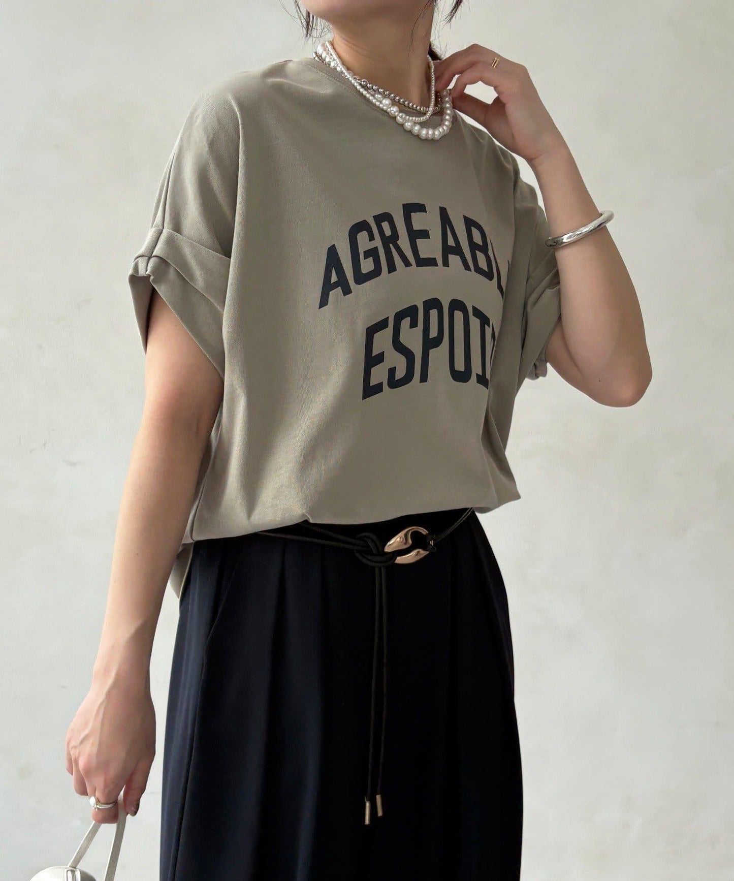 AGREABLE logo TEE 短袖T恤