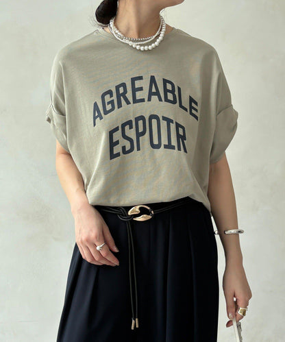 AGREABLE logo TEE 短袖T恤
