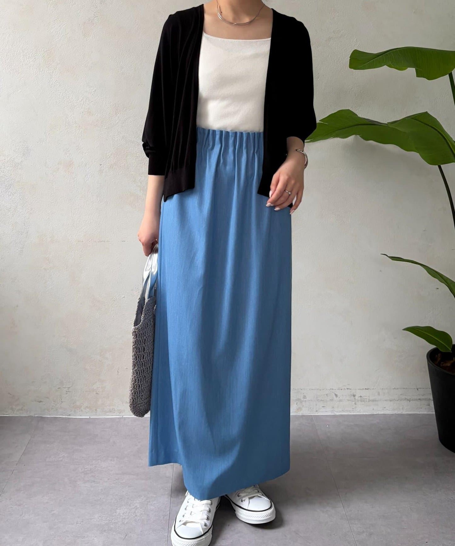 天絲毛毛蟲半身裙