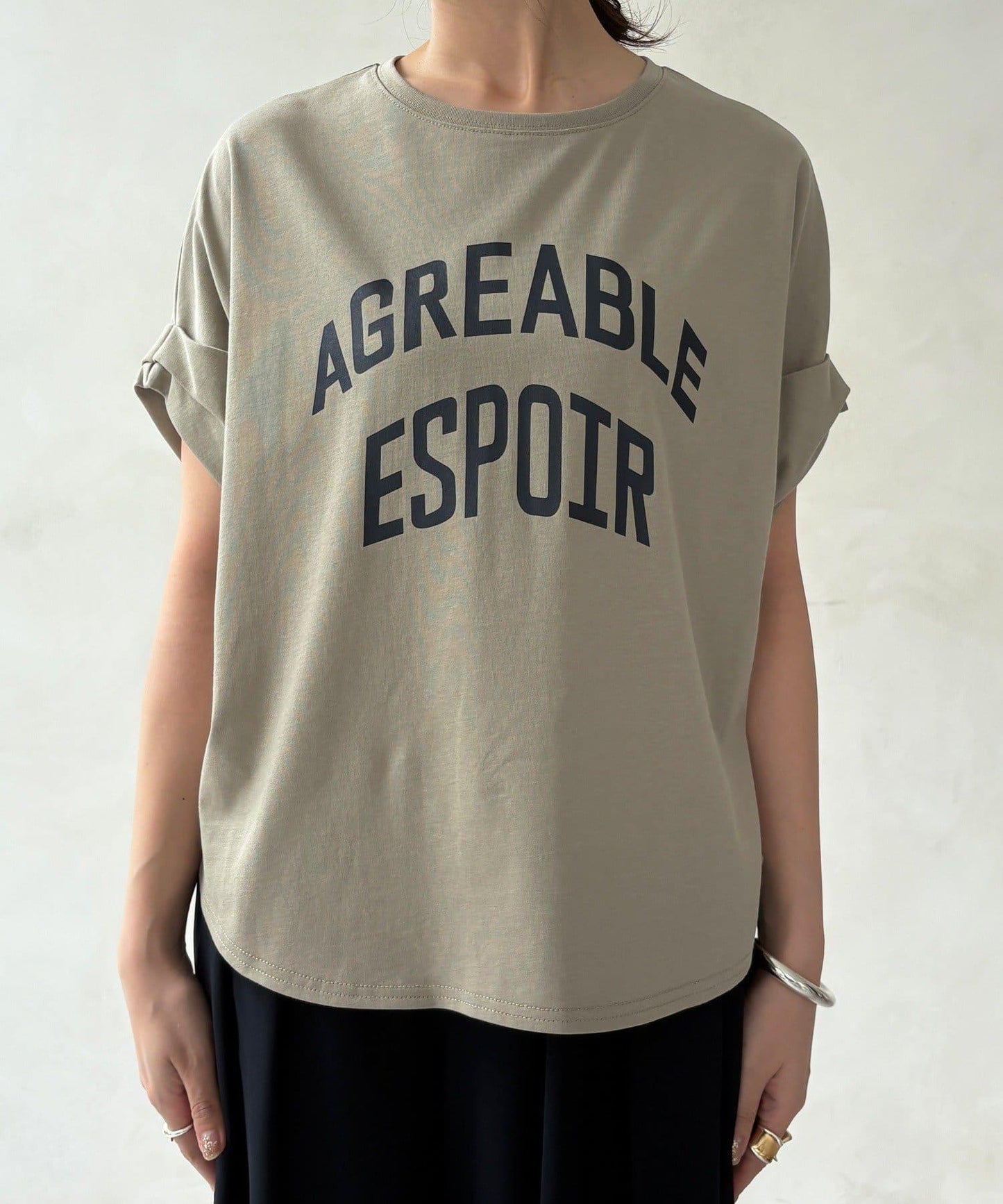 AGREABLE logo TEE 短袖T恤