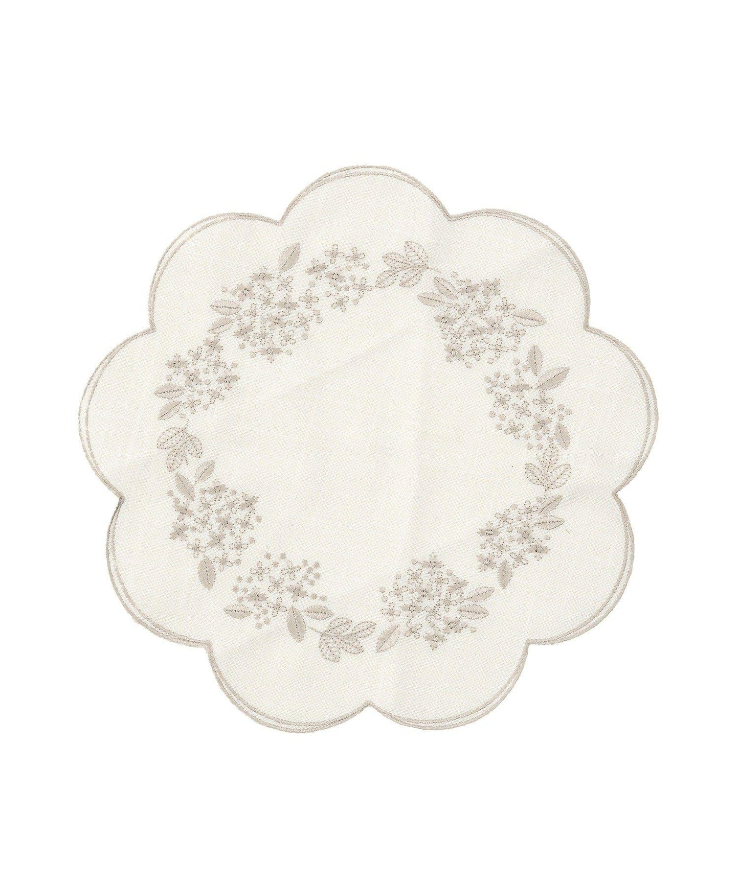 繡球花刺繡 hortensia 25cm 桌墊