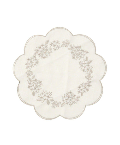 繡球花刺繡 hortensia 25cm 桌墊