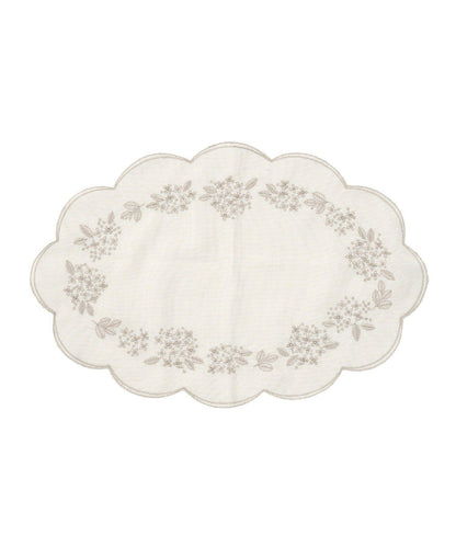 紫陽花刺繡 裝飾圖案 桌墊 36×24cm hortensia