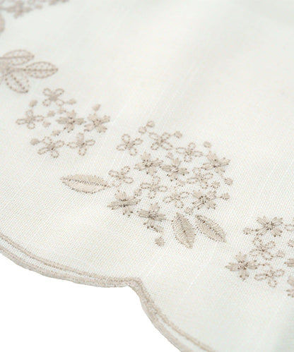 紫陽花刺繡 裝飾圖案 桌墊 36×24cm hortensia