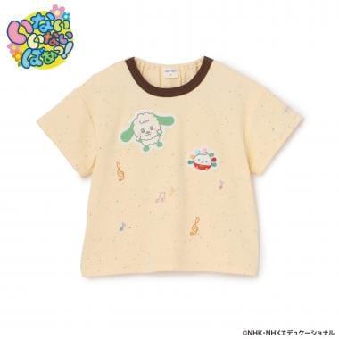 いないいないばあっ!（躲貓貓！） 刺繡音符系列 半袖T恤