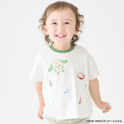 いないいないばあっ!（躲貓貓！） 刺繡音符系列 半袖T恤