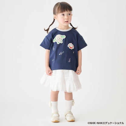 いないいないばあっ!（躲貓貓！） 刺繡音符系列 半袖T恤