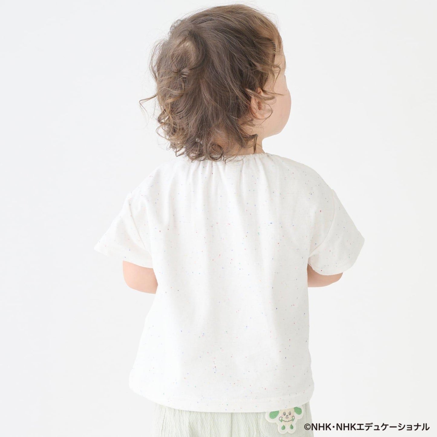 いないいないばあっ!（躲貓貓！） 刺繡音符系列 半袖T恤