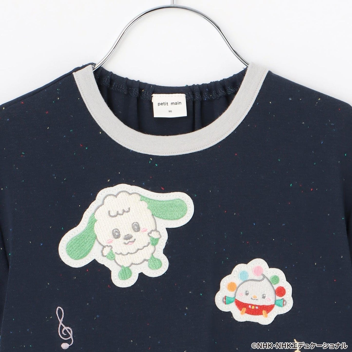 いないいないばあっ!（躲貓貓！） 刺繡音符系列 半袖T恤