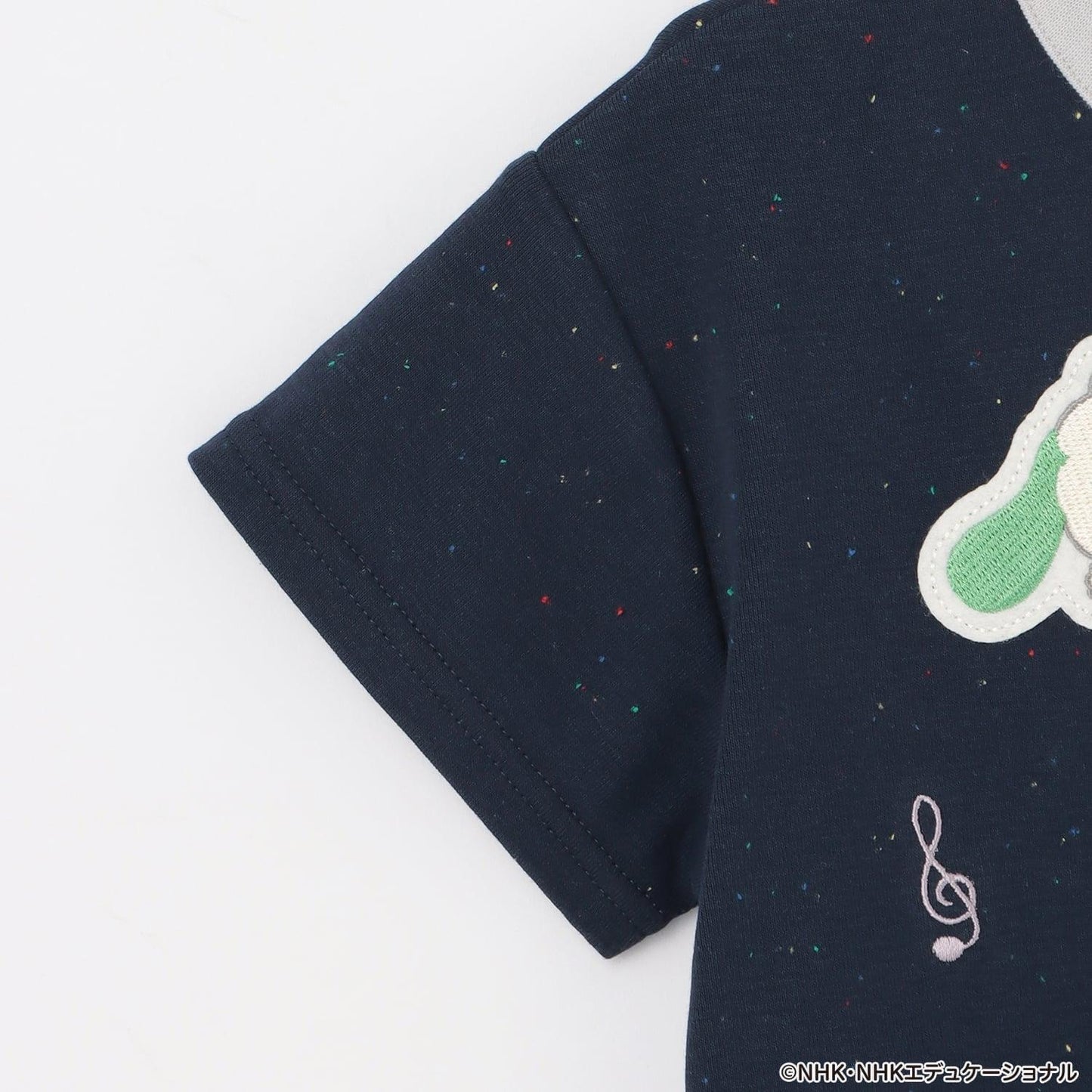 いないいないばあっ!（躲貓貓！） 刺繡音符系列 半袖T恤