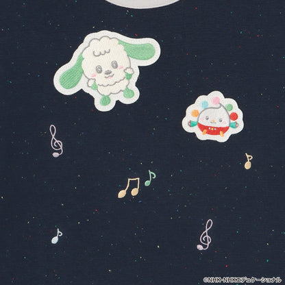 いないいないばあっ!（躲貓貓！） 刺繡音符系列 半袖T恤