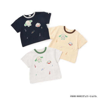 いないいないばあっ!（躲貓貓！） 刺繡音符系列 半袖T恤