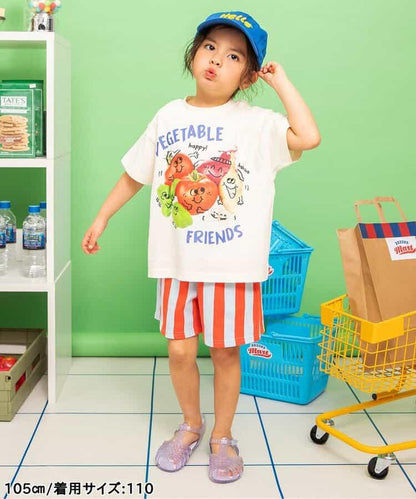 BREEZEMART 垃圾食品和蔬菜印花 T恤