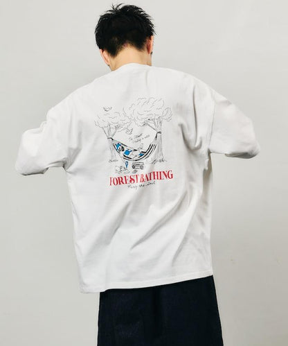 寬鬆版型 後背印花 圓領 FOREST BATHING MAN TEE T恤