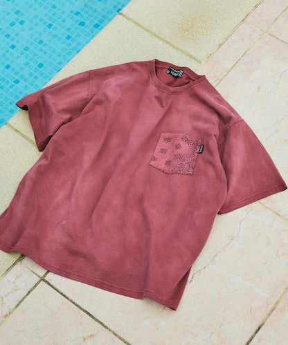 HAV-A-HANK×FREAK'S STORE ハバハンク 聯名 背部印花 頭巾設計 水洗做舊 圓領T恤