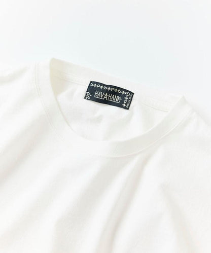 HAV-A-HANK×FREAK'S STORE ハバハンク 聯名 背部印花 頭巾設計 水洗做舊 圓領T恤