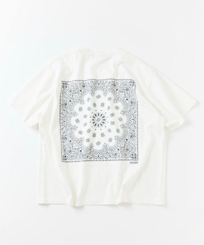 HAV-A-HANK×FREAK'S STORE ハバハンク 聯名 背部印花 頭巾設計 水洗做舊 圓領T恤