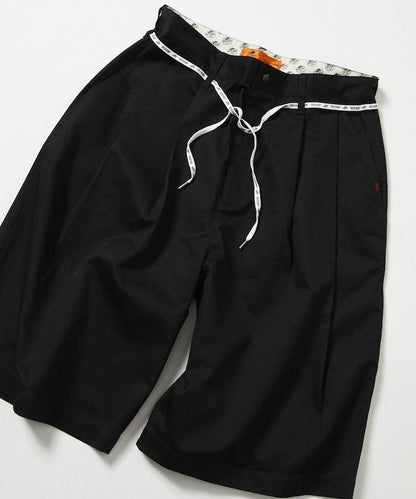 雙褶寬鬆 BAGGY 休閒短褲（レッドキャップ聯名款）