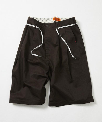 雙褶寬鬆 BAGGY 休閒短褲（レッドキャップ聯名款）