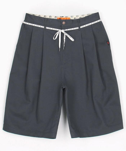 雙褶寬鬆 BAGGY 休閒短褲（レッドキャップ聯名款）