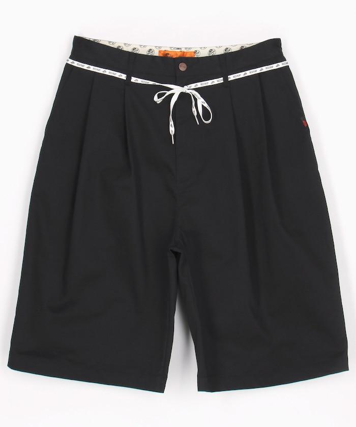 雙褶寬鬆 BAGGY 休閒短褲（レッドキャップ聯名款）