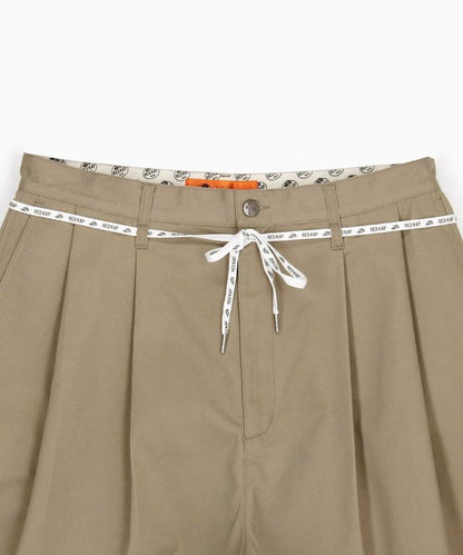 雙褶寬鬆 BAGGY 休閒短褲（レッドキャップ聯名款）