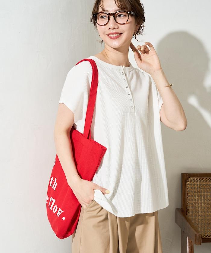 迷你華夫格 亨利領無袖 上衣